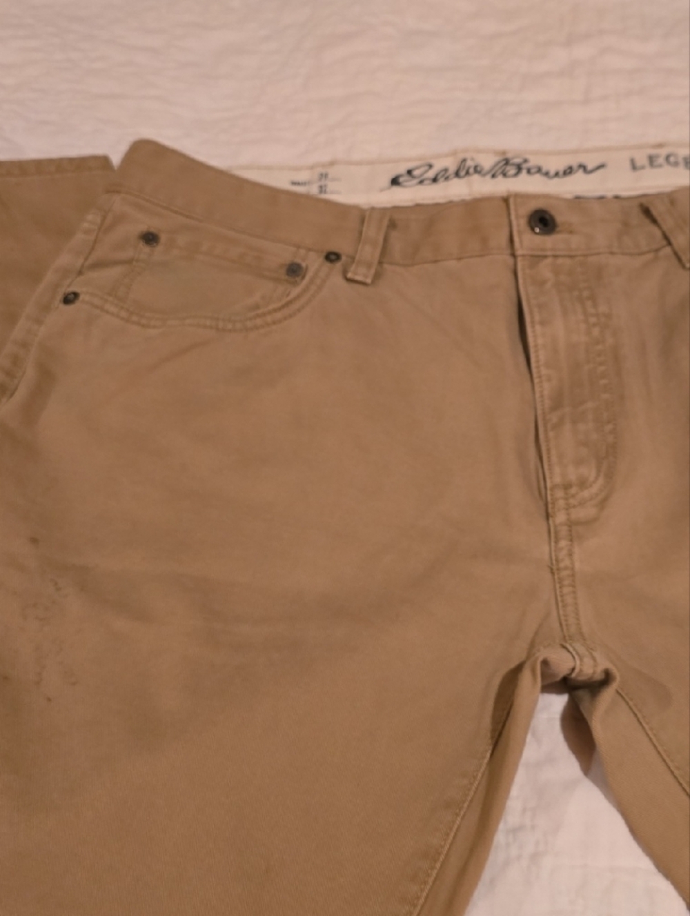 Eddie Bauer Men’s Khaki/Tan Chino Jeans